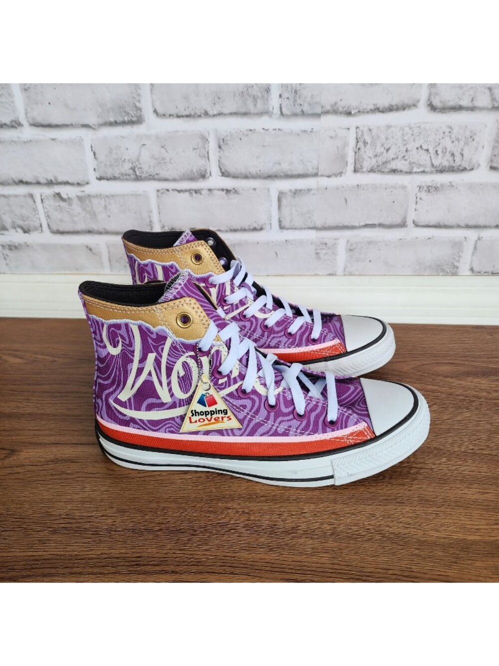 ❤️Converse Chuck Taylor Hi Willy Wonka X Sz 6 Men's shoes Sneaker Purple A08154C